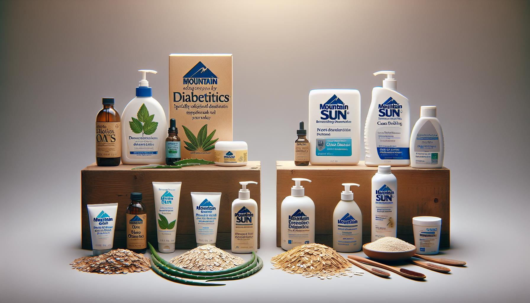 Srovnání Horské Slunce​ s jinými dermatologickými produkty ​pro diabetiky