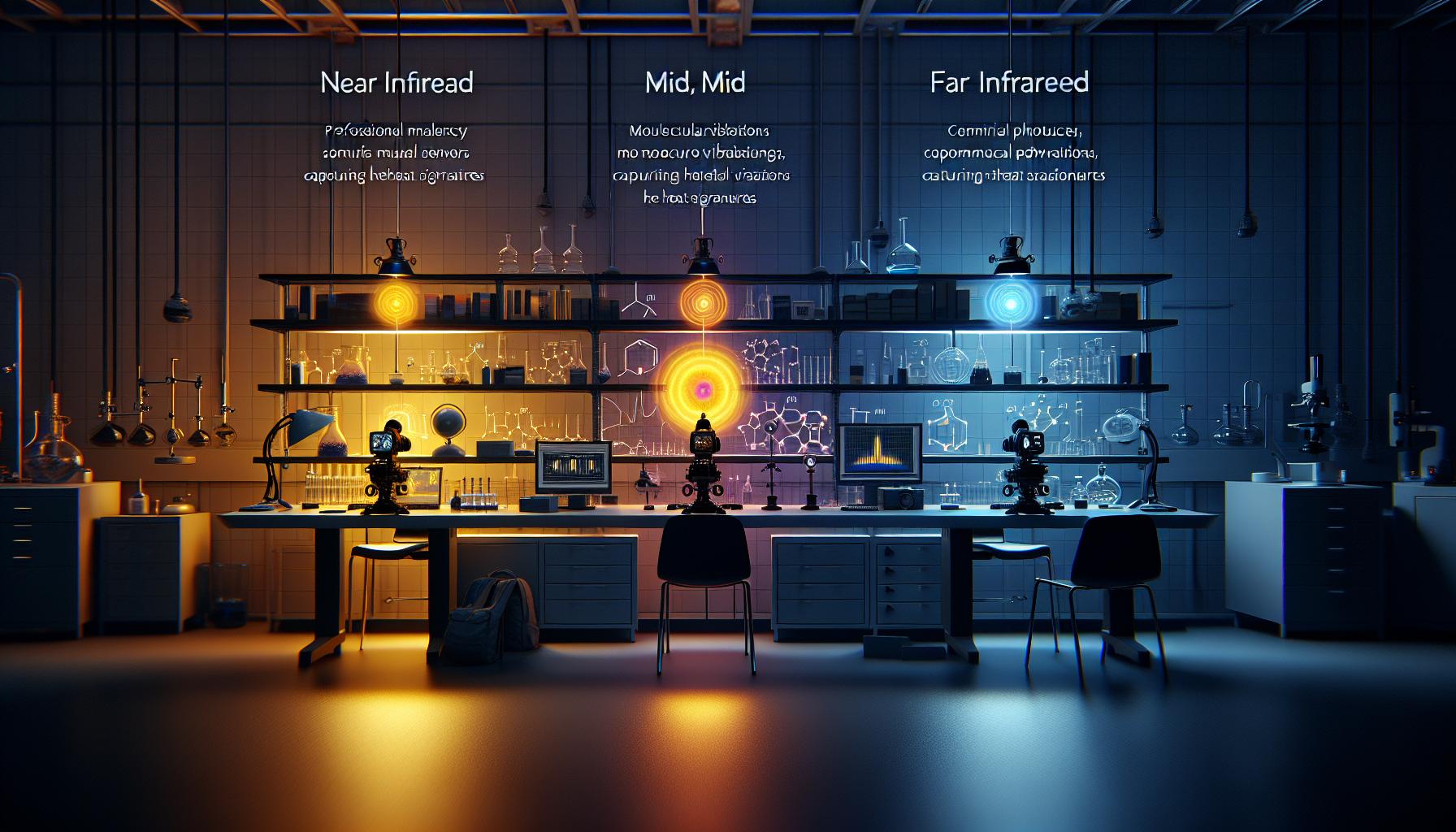 Rozdíly mezi blízkým, středním a dalekým infračerveným světlem