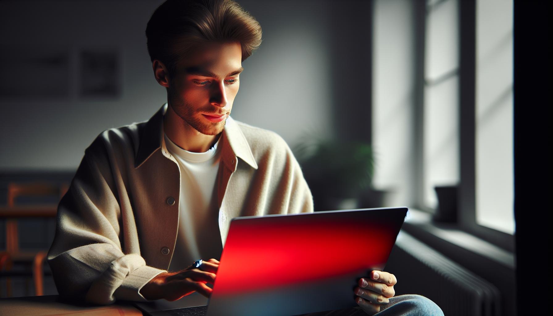 Červené Světlo Notebook Filtr: Ochrana Před Modrým Světlem