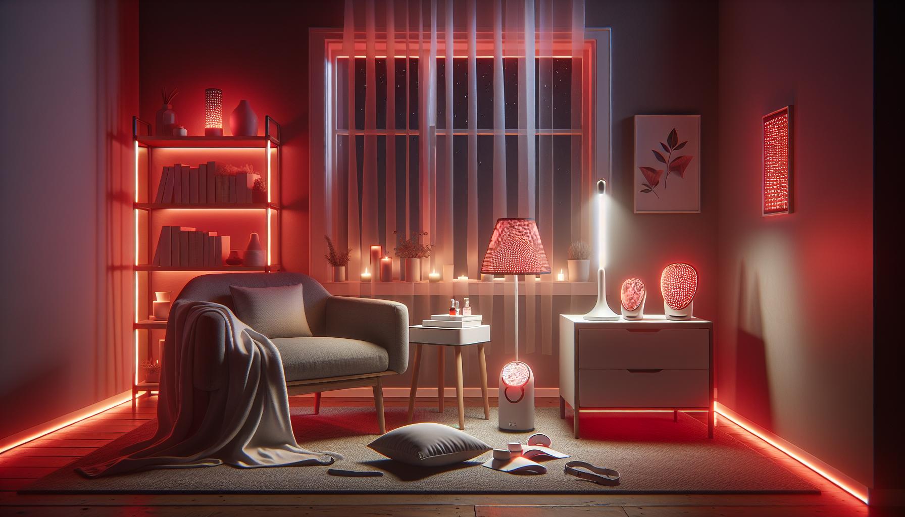 Červené světlo v noci: Jak nenarušit cirkadiánní rytmus 7 Nejlepší zařízení a zdroje červeného světla pro noční relaxaci