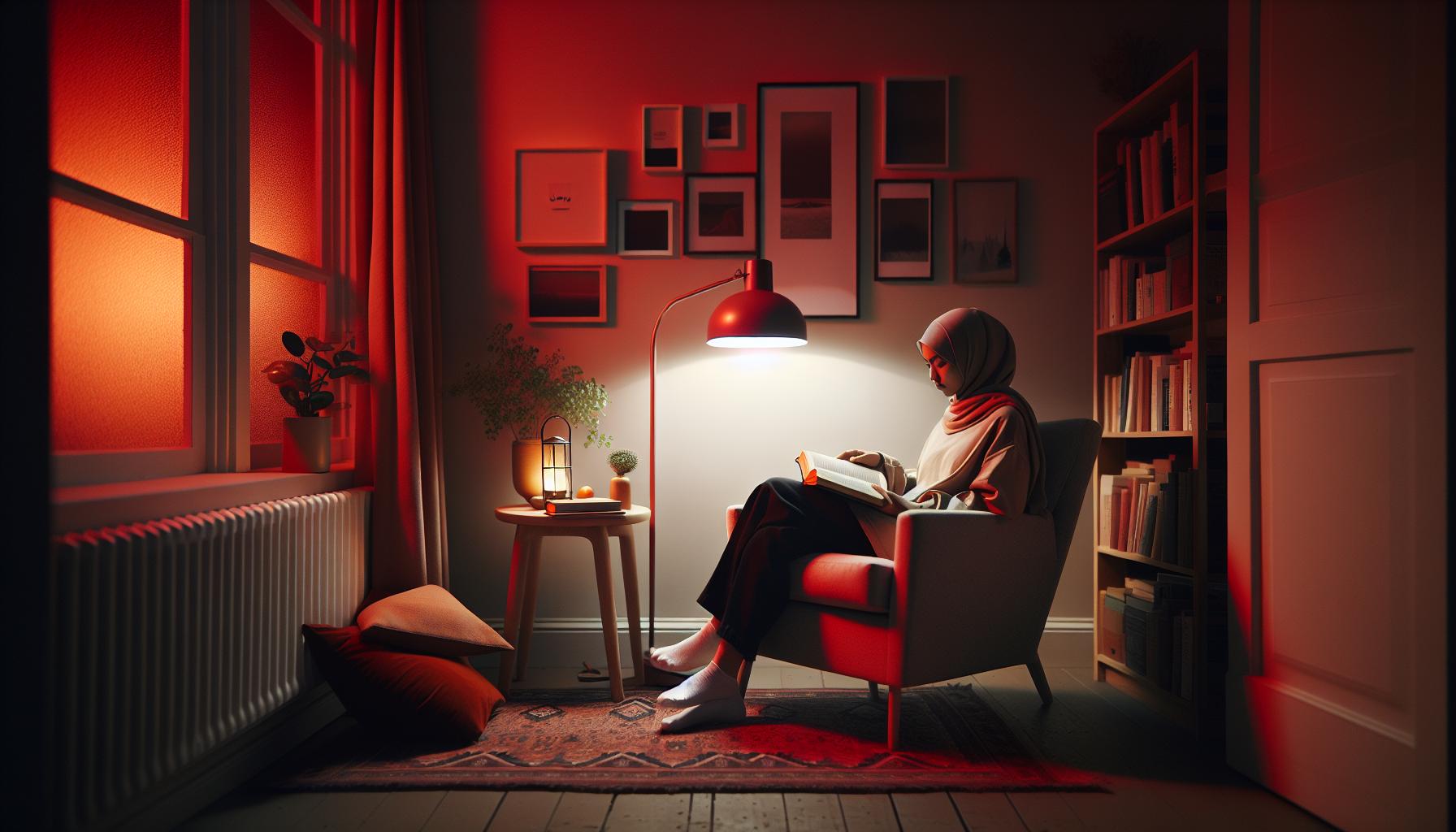 Výhody čtení⁤ při červeném světle‌ večer