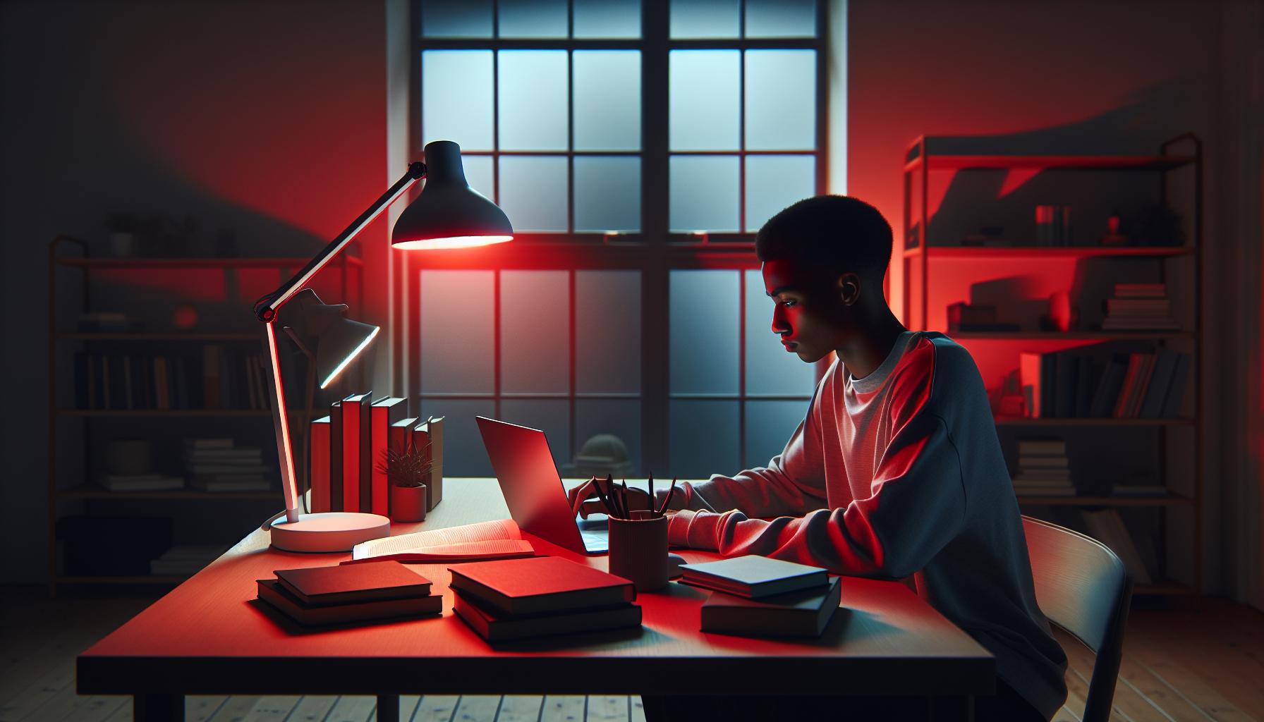 Jak červené‍ světlo snižuje únavu očí při⁤ studiu