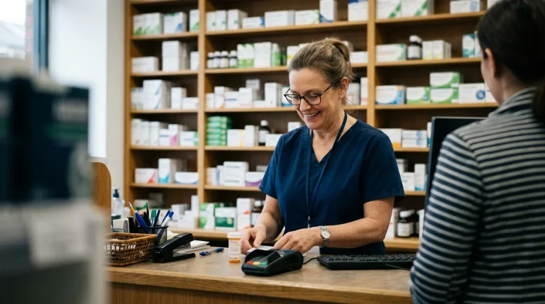lékárenský pult bez receptu
