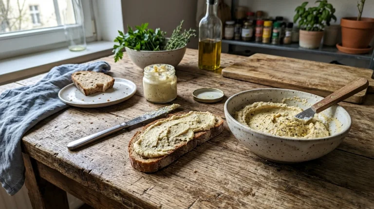 Domácí veganský sýr z kešu oříšků.