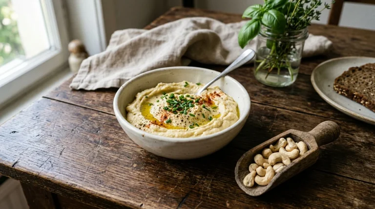 Veganský sýr z kešu oříšků